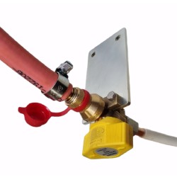 GOK Coupling Quick-Acting Valve Gas/BBQ Point (Sill Mounted)