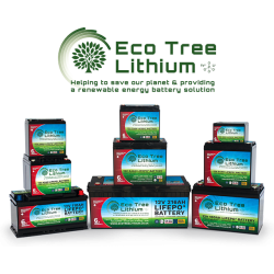 Eco Tree Blue LiFePO4 Deep Cycle Lithium Batteries (105ah to 460ah)