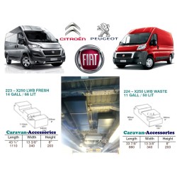 CAK Fresh and Waste Water Tanks - Ducato, Boxer, Relay X250 X290
